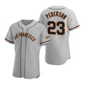 San Francisco Giants #23 Joc Pederson Gray FEDASGOGE Flex Base Stitched Jersey