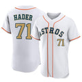 Houston Astros #71 Josh Hader Player Gold FEDASGOGE Collection Limited Elite Home Stitched Jerseys