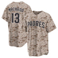 San Diego Padres #13 Manny Machado Camo FEDASGOGE USMC Alternate Replica Player Jersey