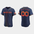 Custom Houston Astros Active Player 2022 Navy FEDASGOGE City Connect Flex Base Stitched Jersey