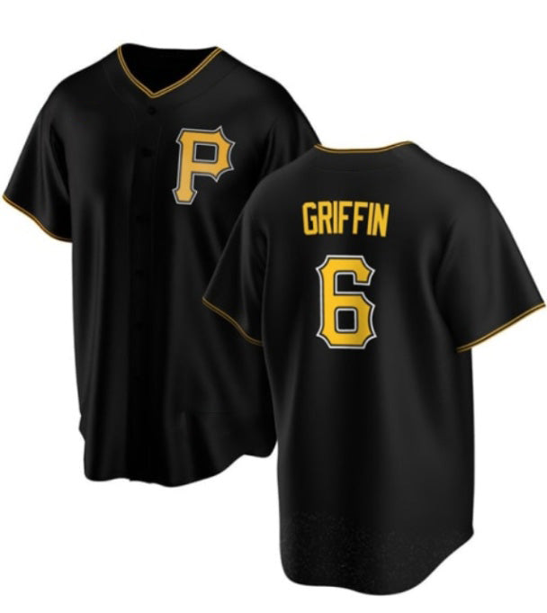 Pittsburgh Pirates #6 Konnor Griffin Black FEDASGOGE Cool Base Stitched Jersey