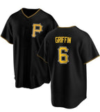 Pittsburgh Pirates #6 Konnor Griffin Black FEDASGOGE Cool Base Stitched Jersey