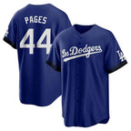 Los Angeles Dodgers #44 Andy Pages Player Royal FEDASGOGE City Connect Home Game Stitched Jerseys