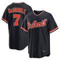Detroit Tigers #7 Kevin McGonigle Player Navy FEDASGOGE Home Game Stitched Jerseys