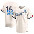 Los Angeles Dodgers #16 Will Smith Player Cream FEDASGOGE City Connect Limited Home Stitched Jerseys