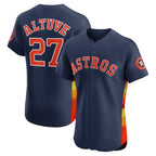 Houston Astros #27 Jose Altuve Navy FEDASGOGE Alternate 2 Elite Player Jersey