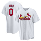 St. Louis Cardinals #0 Masyn Winn White FEDASGOGE Home Replica Jersey