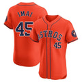 Houston Astros #45 Tatsuya Imai Player Orange FEDASGOGE Home Limited Elite Stitched Jerseys