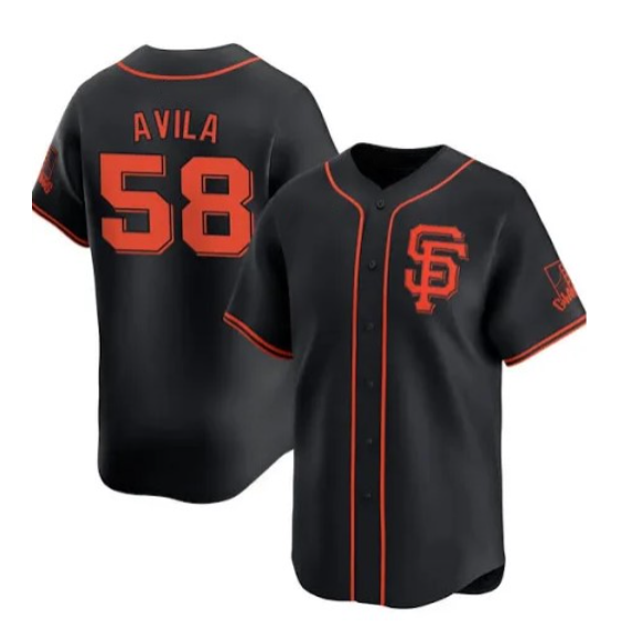 San Francisco Giants #58 Nick Avila Black FEDASGOGE 2024 Black AlternateLimited Stitched Jersey