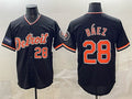 Detroit Tigers #28 Javier B¨¢ez Black FEDASGOGE 2026 Meijer Patch Alternate Vapor Premier Limited Stitched Jersey