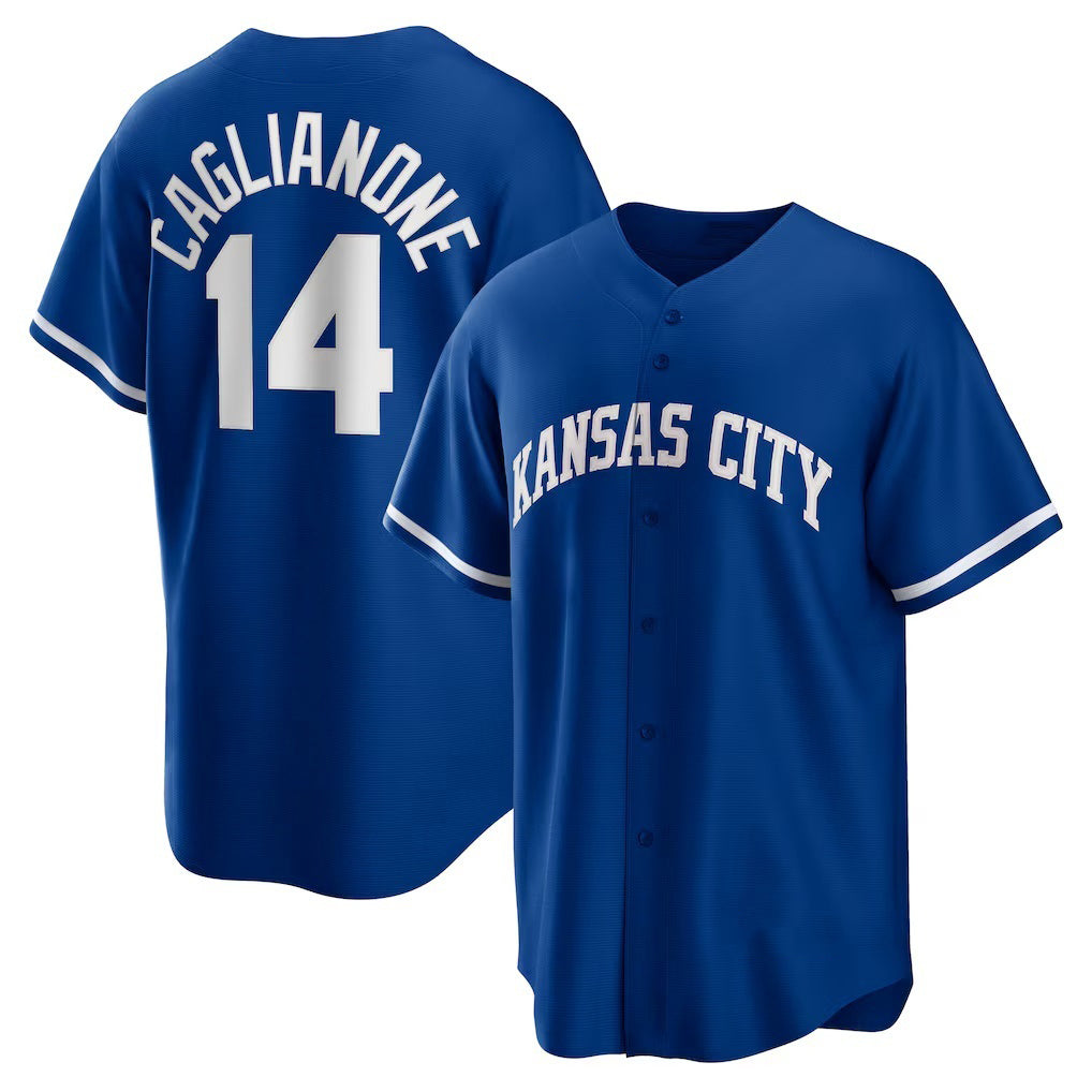 Kansas City Royals #14 Jac Caglianone Royal FEDASGOGE Alternate Replica Jersey