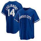 Kansas City Royals #14 Jac Caglianone Royal FEDASGOGE Alternate Replica Jersey