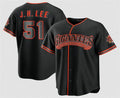 San Francisco Giants #51 Jung Hoo Lee Black FEDASGOGE 2026 Alternate Stadium Stitched Jersey