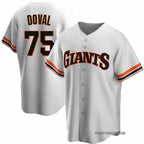 San Francisco Giants #75 Camilo Doval White FEDASGOGE Cool Base Stitched Jersey