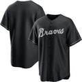 Atlanta Braves Blank Black FEDASGOGE Lights Out Limited Stitched Jersey