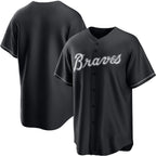 Atlanta Braves Blank Black FEDASGOGE Lights Out Limited Stitched Jersey