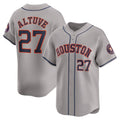 Houston Astros #27 Jose Altuve Gray FEDASGOGE Away Limited Player Jersey