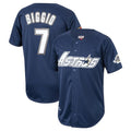 Houston Astros #7 Craig Biggio Player Navy FEDASGOGE Mitchell & Ness Cooperstown Collection 1994 Limited Stitched Jerseys