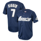 Houston Astros #7 Craig Biggio Player Navy FEDASGOGE Mitchell & Ness Cooperstown Collection 1994 Limited Stitched Jerseys