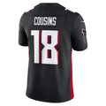A.Falcons #18 Kirk Cousins Black FEDASGOGE Vapor F.U.S.E. Limited Jersey