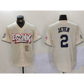 New York Yankees #2 Derek Jeter Cream FEDASGOGE Limited Stitched Jerseys