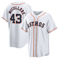 Houston Astros #43 Lance McCullers Jr. White FEDASGOGE Home Replica Jersey
