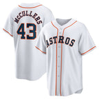 Houston Astros #43 Lance McCullers Jr. White FEDASGOGE Home Replica Jersey