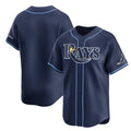 Tampa Bay Rays Blank Navy FEDASGOGE Away Limited Stitched Jersey