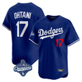 Los Angeles Dodgers #17 Shohei Ohtani Player Royal FEDASGOGE World Series Meet Limited Home Stitched Jerseys
