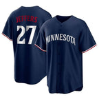 Minnesota Twins #27 Ryan Jeffers Player Navy FEDASGOGEReplica Alternate Home Stitched Jerseys