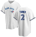 Toronto Blue Jays #2 Justin Turner White FEDASGOGE Cool Base Stitched Jersey