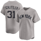 New York Yankees #31 Cam Schlittler Gray FEDASGOGE 2026 Road Limited Stitched Jersey