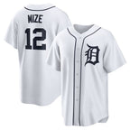Detroit Tigers #12 Casey Mize White FEDASGOGE Home Replica Jersey