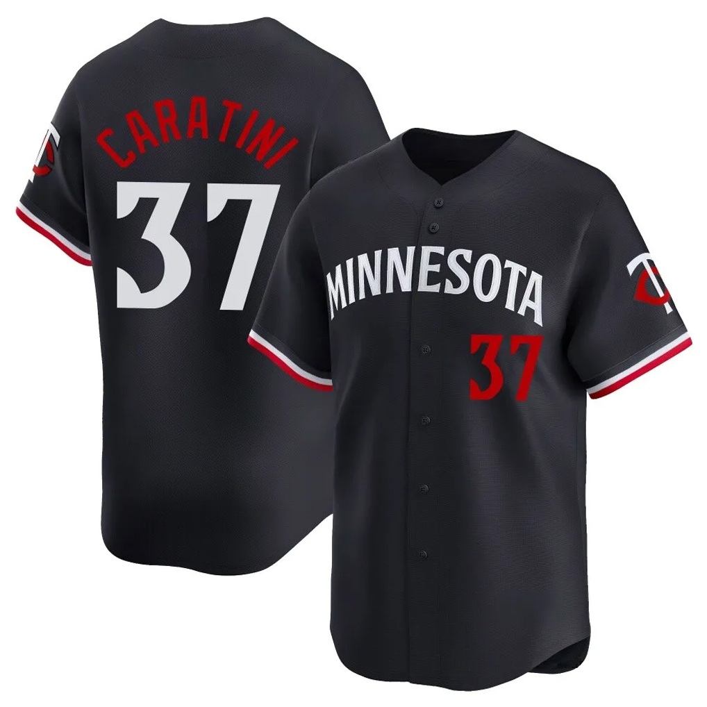Minnesota Twins #37 Victor Caratini Player Navy FEDASGOGEHome Limited Stitched Jerseys