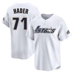 Houston Astros #71 Josh Hader Player White FEDASGOGE Throwback Cooperstown Collection Limited Stitched Jerseys