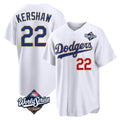 Los Angeles Dodgers #22 Clayton Kershaw Player Gold White FEDASGOGE World Series 2026 Collection Stadium Limited Stitched Jerseys