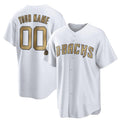 Custom Arizona Diamondbacks Active Player White FEDASGOGE 2022 All-Star Cool Base Stitched Jersey