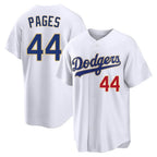 Los Angeles Dodgers #44 Andy Pages Player Gold White FEDASGOGE 2026 Collection Stadium Limited Stitched Jerseys