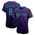 Arizona Diamondbacks #8 James McCann Player Purple FEDASGOGE City Connect Limited Elite Home Game Stitched Jerseys