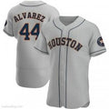 Houston Astros #44 Yordan Alvarez Authentic Gray FEDASGOGE Road Jerseys