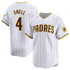 San Diego Padres #4 Blake Snell White FEDASGOGE 2024 Home Limited Stitched Jersey