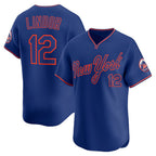 New York Mets #12 Francisco Lindor Royal FEDASGOGE Alternate Limited Player Jersey