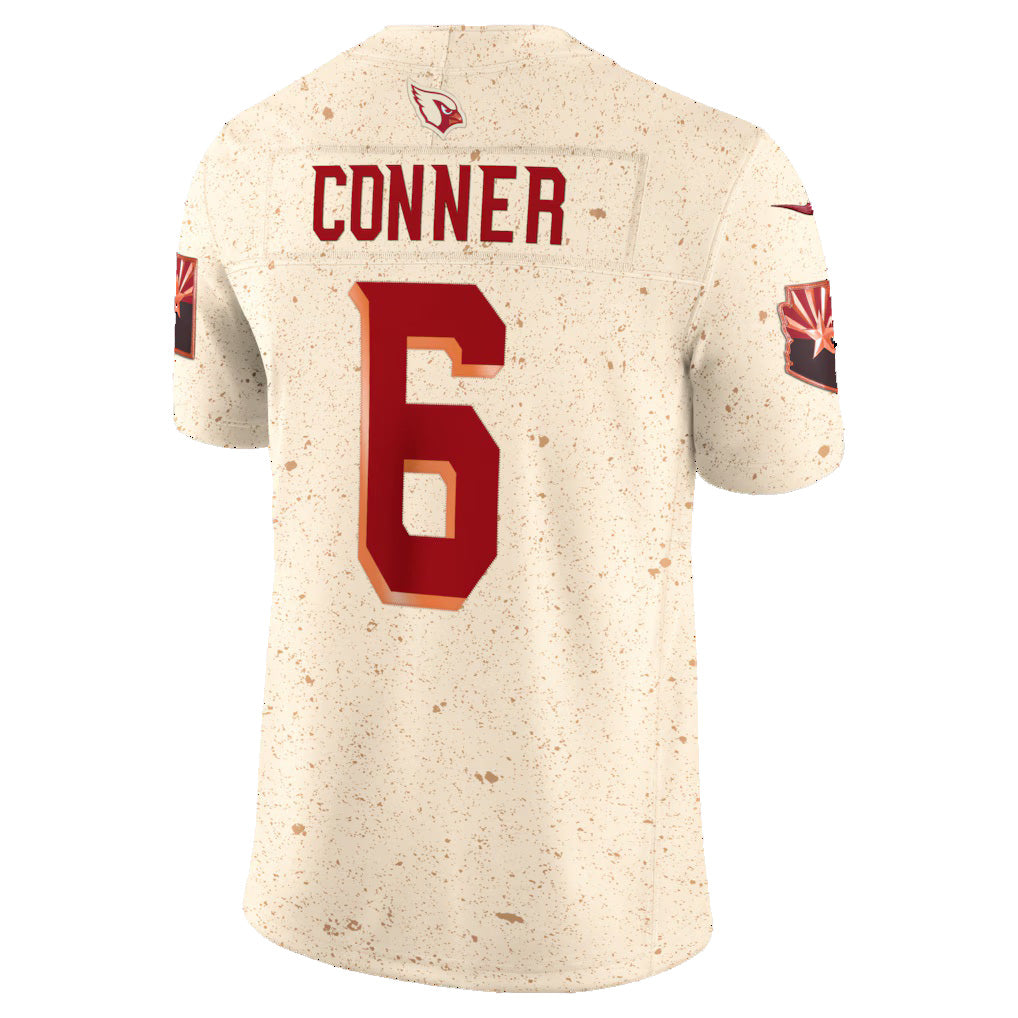 A.Cardinals #6 James Conner Natural FEDASGOGE 2025 Rivalries Collection Limited Jersey