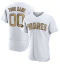 Custom San Diego Padres Active Player White FEDASGOGE 2022 All-Star Flex Base Stitched Jersey
