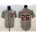 San Francisco Giants #26 Matt Chapman Gray FEDASGOGE Cool Base Stitched Jersey