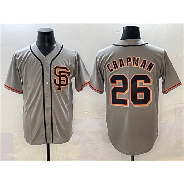 San Francisco Giants #26 Matt Chapman Gray FEDASGOGE Cool Base Stitched Jersey