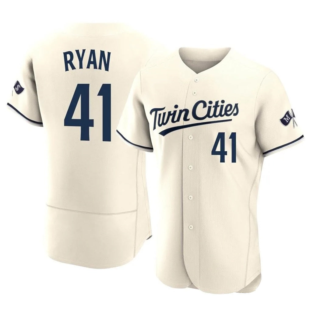 Minnesota Twins #41 Joe Ryan Player Cream FEDASGOGEHome Limited Elite Stitched Jerseys