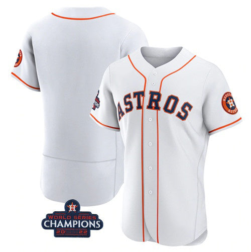 Houston Astros Blank White FEDASGOGE 2022 World Series Champions Flex Base Stitched Jersey