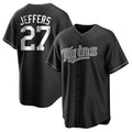 Minnesota Twins #27 Ryan Jeffers Player Black FEDASGOGEHome Game Stitched Jerseys
