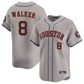 Houston Astros #8 Christian Walker Player Gray FEDASGOGE Home Limited Stitched Jerseys